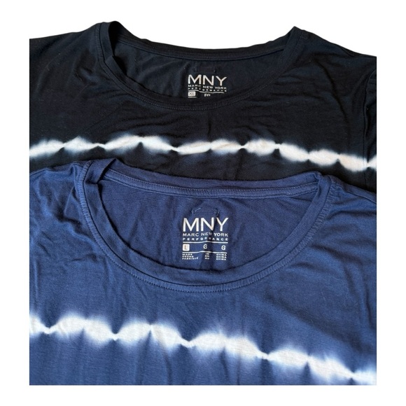 2 MNY Marc New York Midnight & Black Tie Dye Short Sleeve Midi Dress NEW - Picture 2 of 16